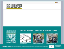 Tablet Screenshot of duap.ch